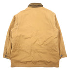 NORTHEAST OUTFITTERS Hunting Jacket Chore Coat Coverall L Beige Cotton Duck Fabric Removable Liner Check Lining Corduroy Collar and Sleeves
