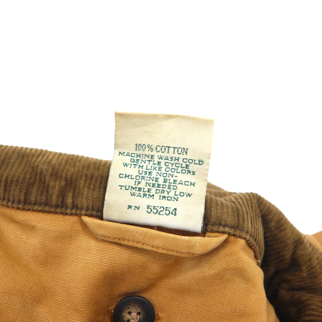 NORTHEAST OUTFITTERS Hunting Jacket Chore Coat Coverall L Beige Cotton Duck Fabric Removable Liner Check Lining Corduroy Collar and Sleeves