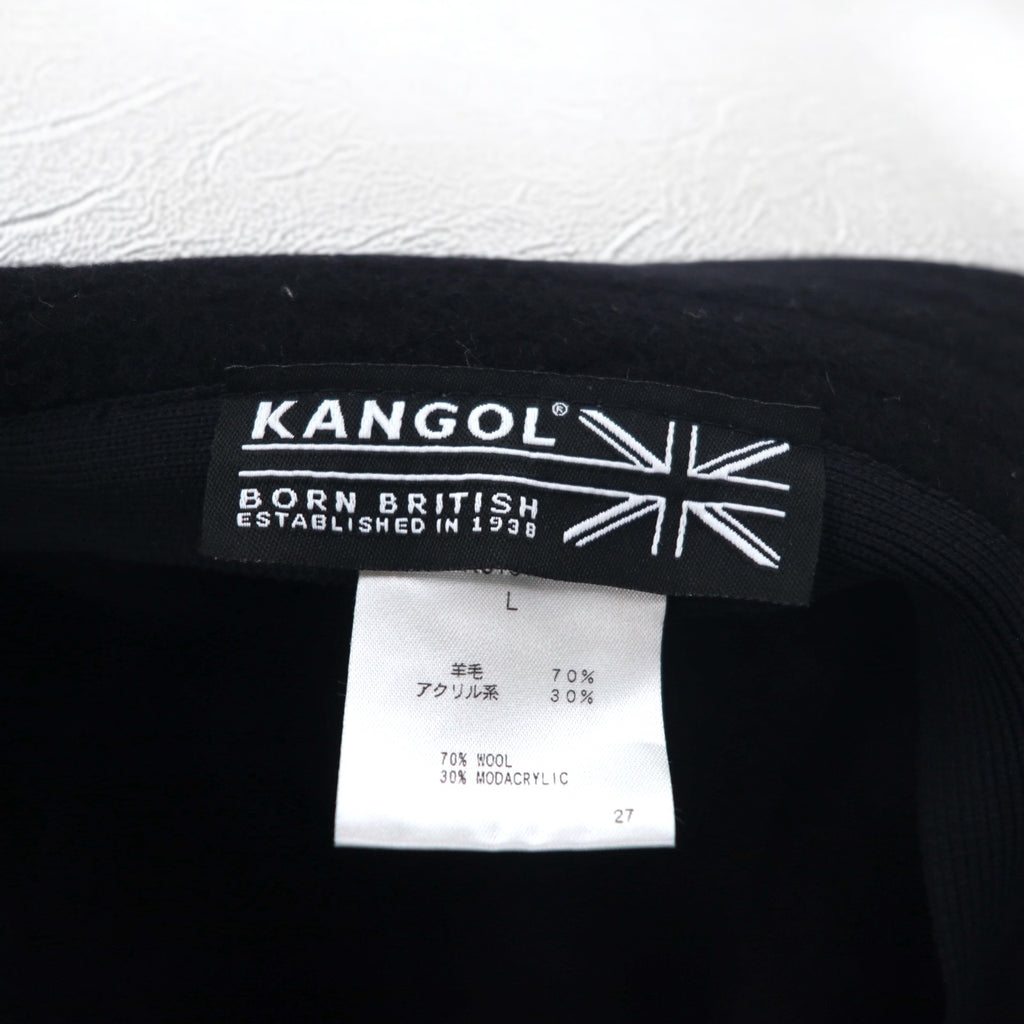 KANGOL バケットハット L ブラック ウール 羊毛 Wool Lahinch K3191ST