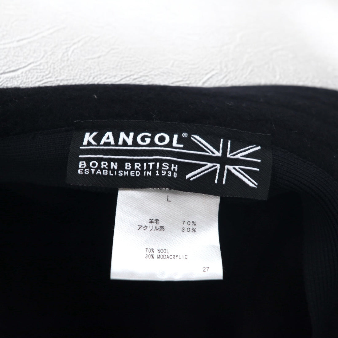 KANGOL バケットハット L ブラック ウール 羊毛 Wool Lahinch K3191ST