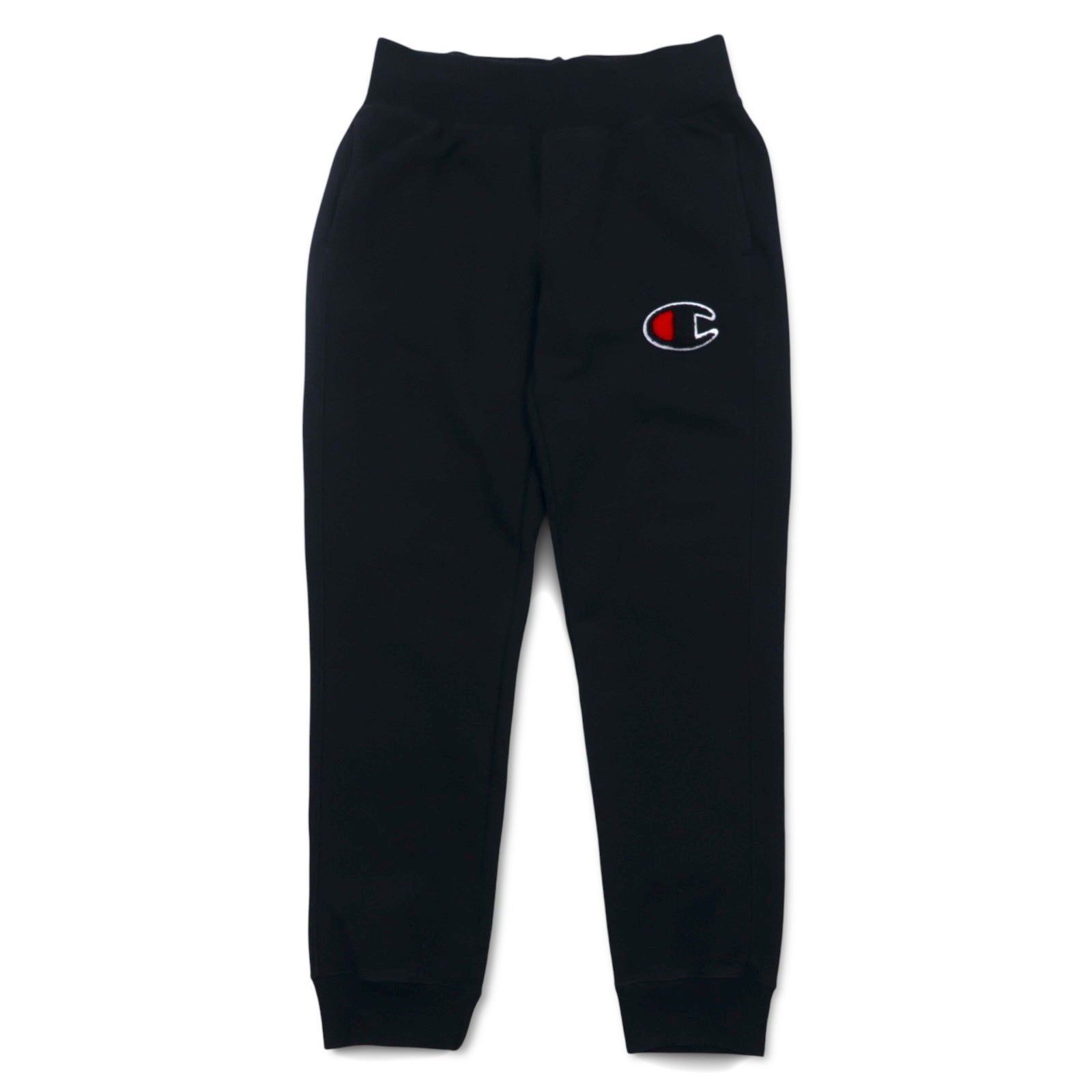 Champion Reverse Weave Sweatpants L Black Script Logo Blue Single Tag Reprint Made in El Salvador