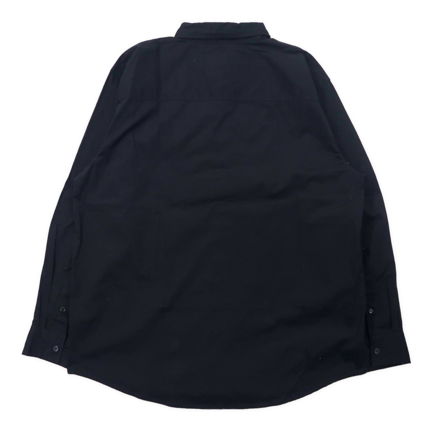 HARLEY DAVIDSON スカルプリント シャツ XL ブラック コットン ロゴ刺繍 刺子 ビッグサイズ