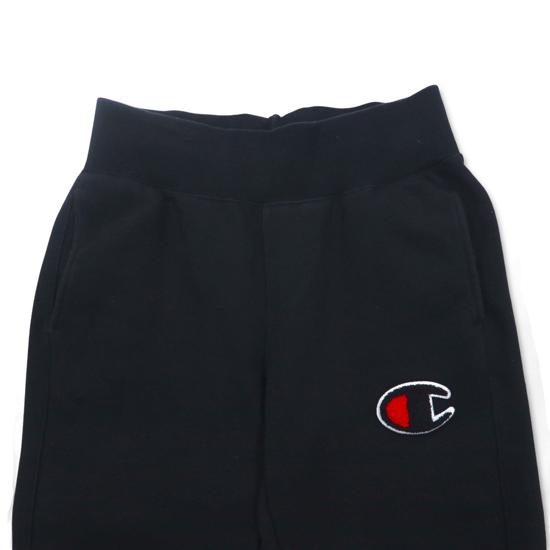 Champion Reverse Weave Sweatpants L Black Script Logo Blue Single Tag Reprint Made in El Salvador