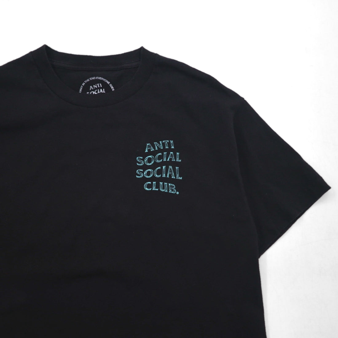 ANTI SOCIAL SOCIAL CLUB USA製 バックプリント Tシャツ L ブラック コットン ロゴ