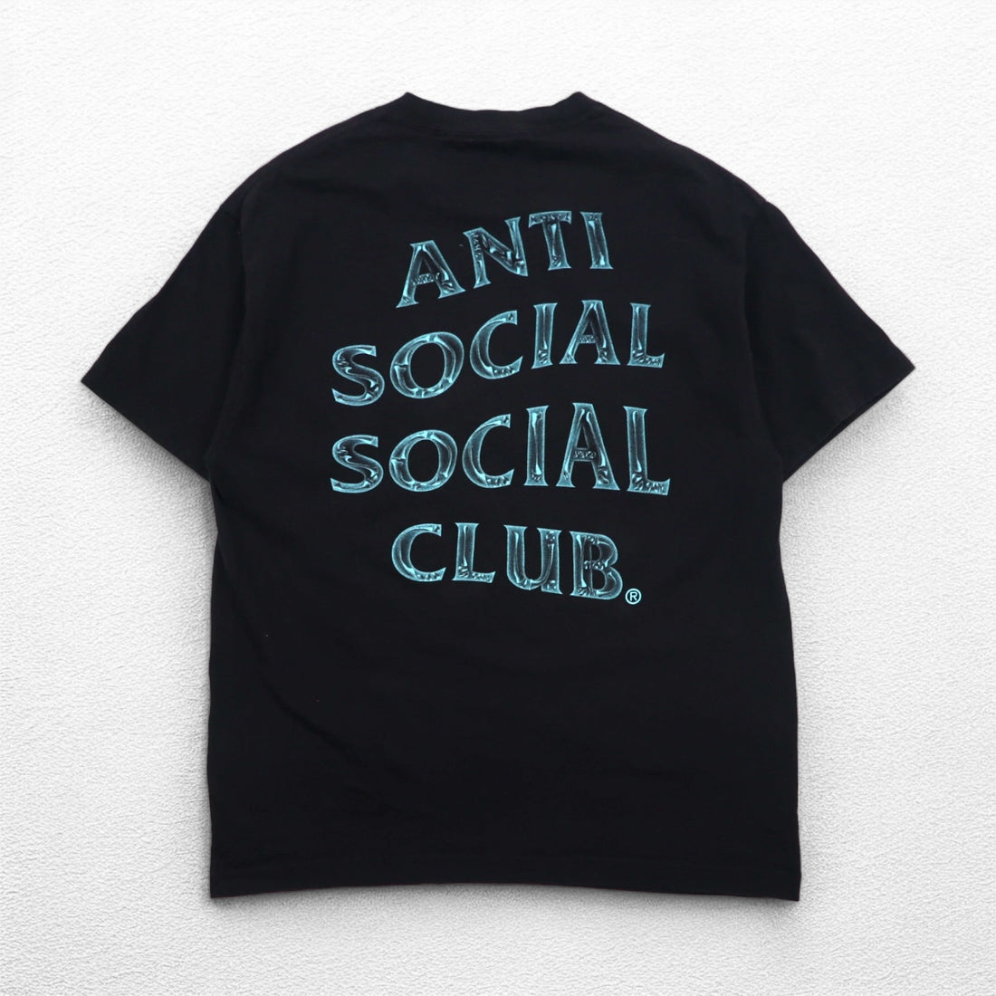 ANTI SOCIAL SOCIAL CLUB USA製 バックプリント Tシャツ L ブラック コットン ロゴ
