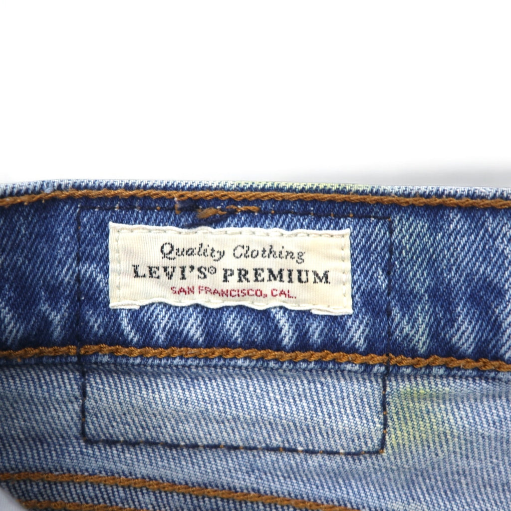 Levi's PREMIUM Big E Ankle Jeans Denim Pants Size 28 Blue Cotton 22861-0034