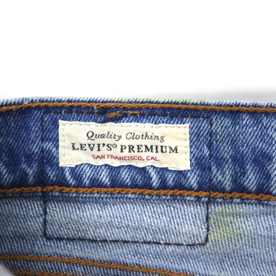 Levi's PREMIUM Big E Ankle Jeans Denim Pants Size 28 Blue Cotton 22861-0034