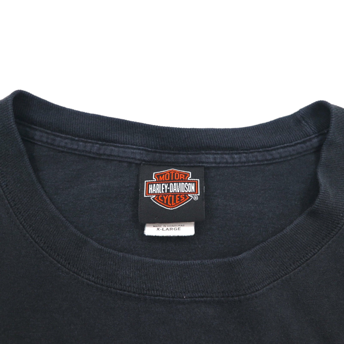 HARLEY DAVIDSON 両面プリント Tシャツ XL ブラック Hanes BEEFY-T ホンジュラス製