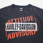 HARLEY DAVIDSON 両面プリント Tシャツ XL ブラック Hanes BEEFY-T ホンジュラス製