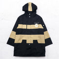90s DON PELIENO Hooded Nylon Jacket Coat XL Black Mixed Material