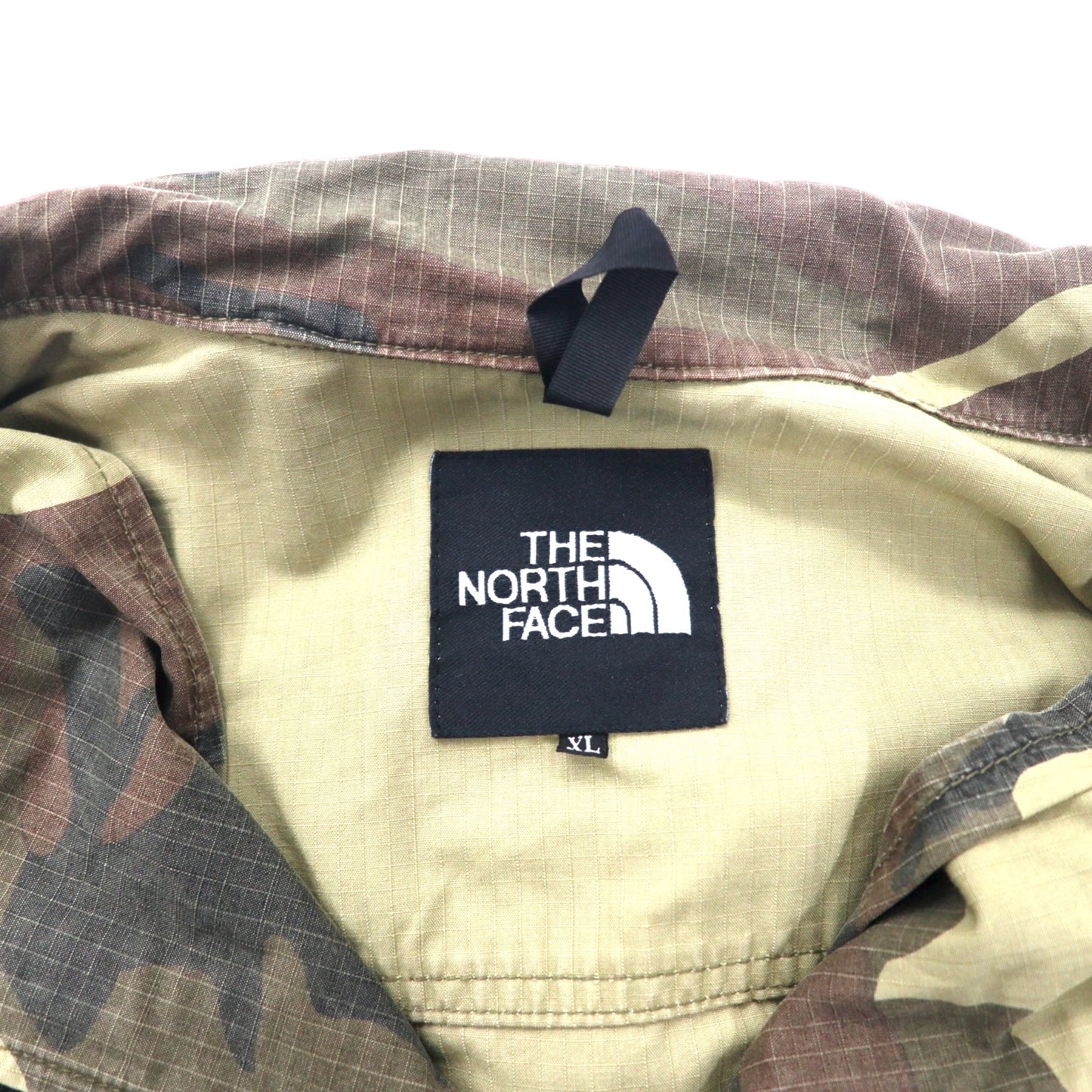 THE NORTH FACE ビーメックスパーカー ミリタリージャケット XL カーキ カモフラ コットン リップストップ フード収納式 BEAMEX PARKA NP11728