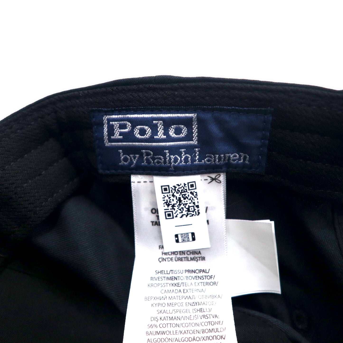 Polo by Ralph Lauren 6パネルキャップ ONE ブラック ポリエステル コットン