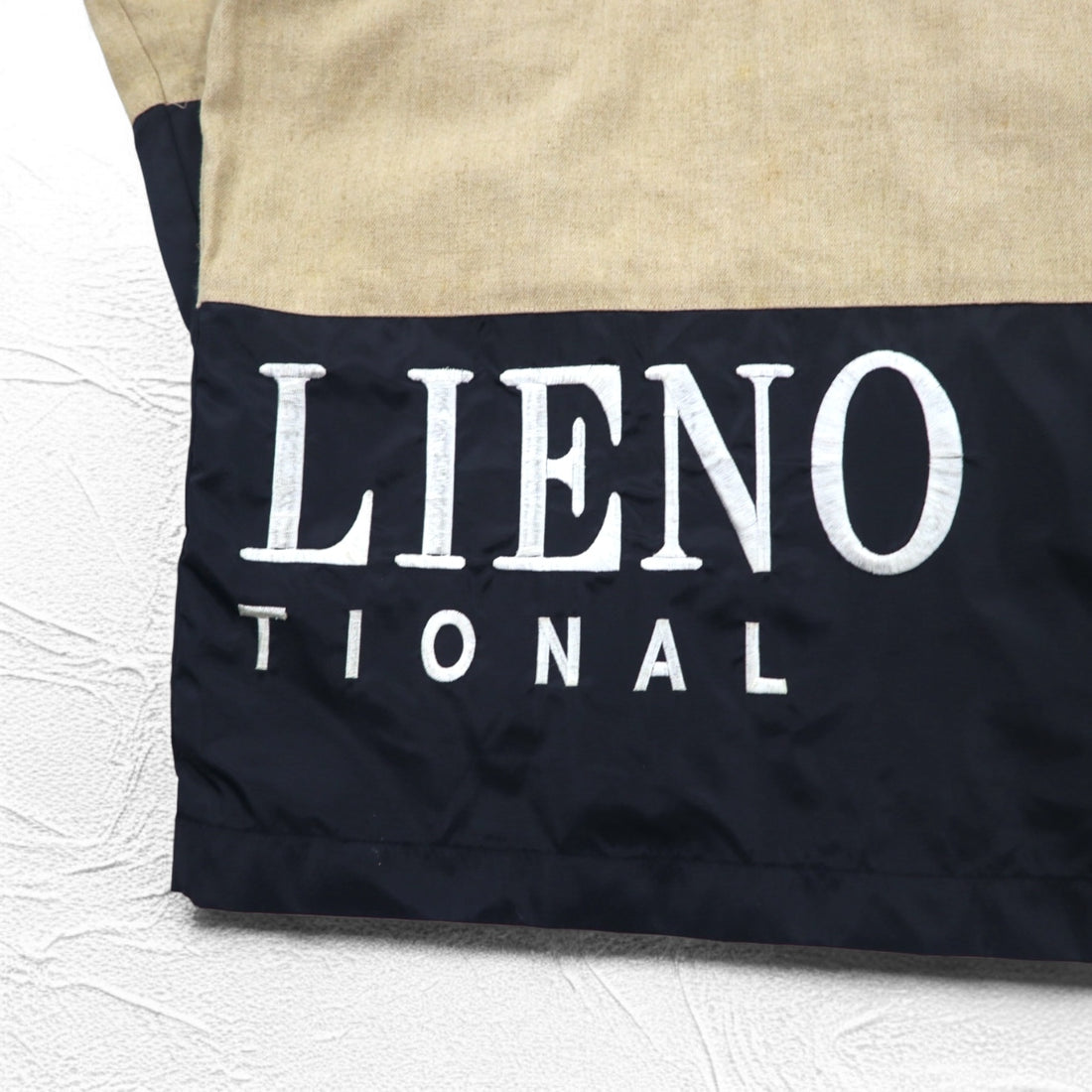 90s DON PELIENO Hooded Nylon Jacket Coat XL Black Mixed Material