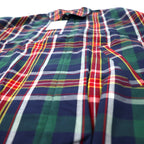 LINCOLN 90s Swing Top Harrington Jacket M Navy Check Cotton Unused