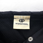 90s DON PELIENO Hooded Nylon Jacket Coat XL Black Mixed Material