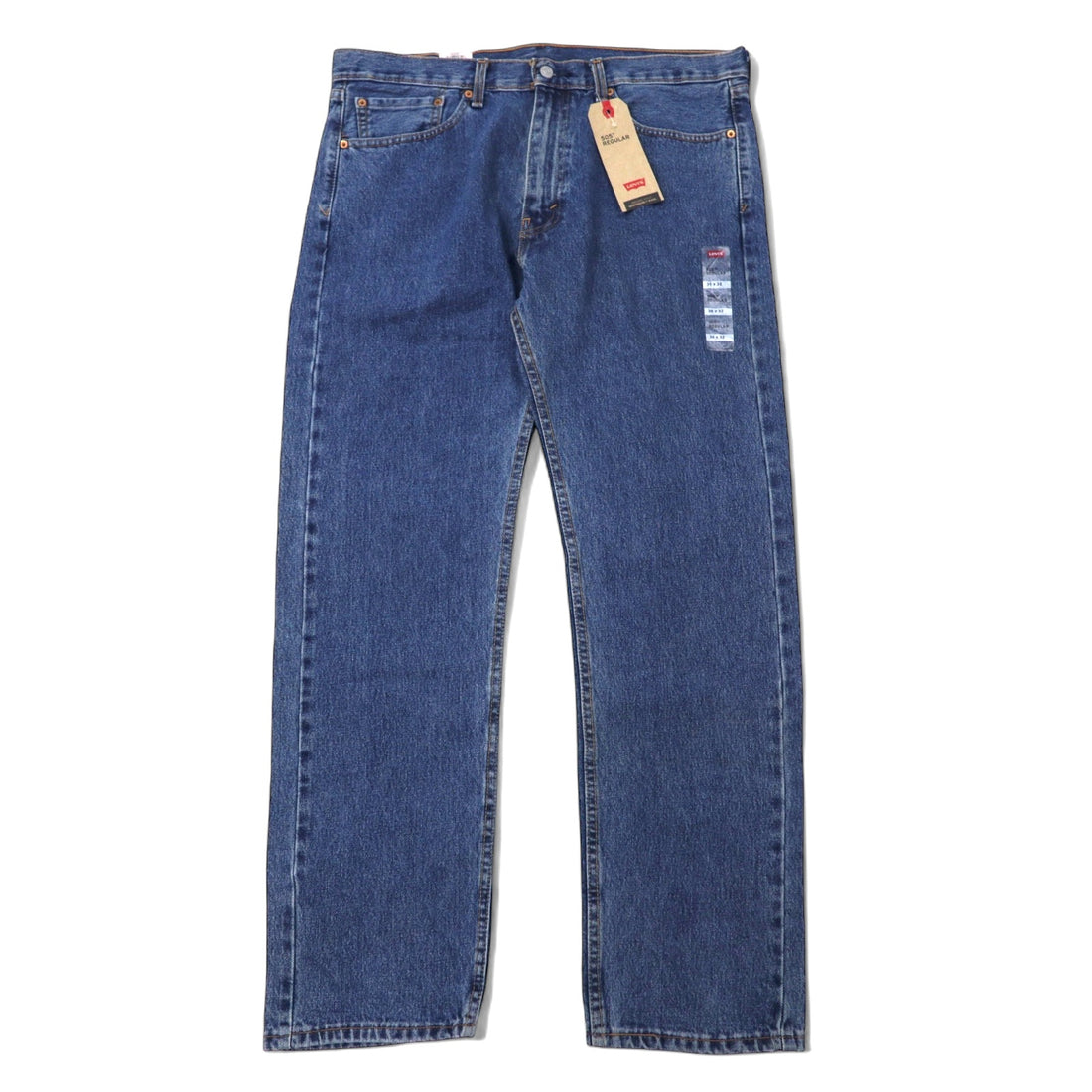 日本然リトテ-古着オンライン-Levi's 505 レギュラー ストレート デニムパンツ 36 ブルー コットン ジッパーフライ 未使用品-Levi's 505 Regular Straight Denim Pants 36 Blue Cotton Zipper Fly Unused