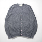 70s USA Vintage Acrylic Knit Cardigan JEFFLINKS 70年代 USA製 アクリルニット カーディガン XL グレー