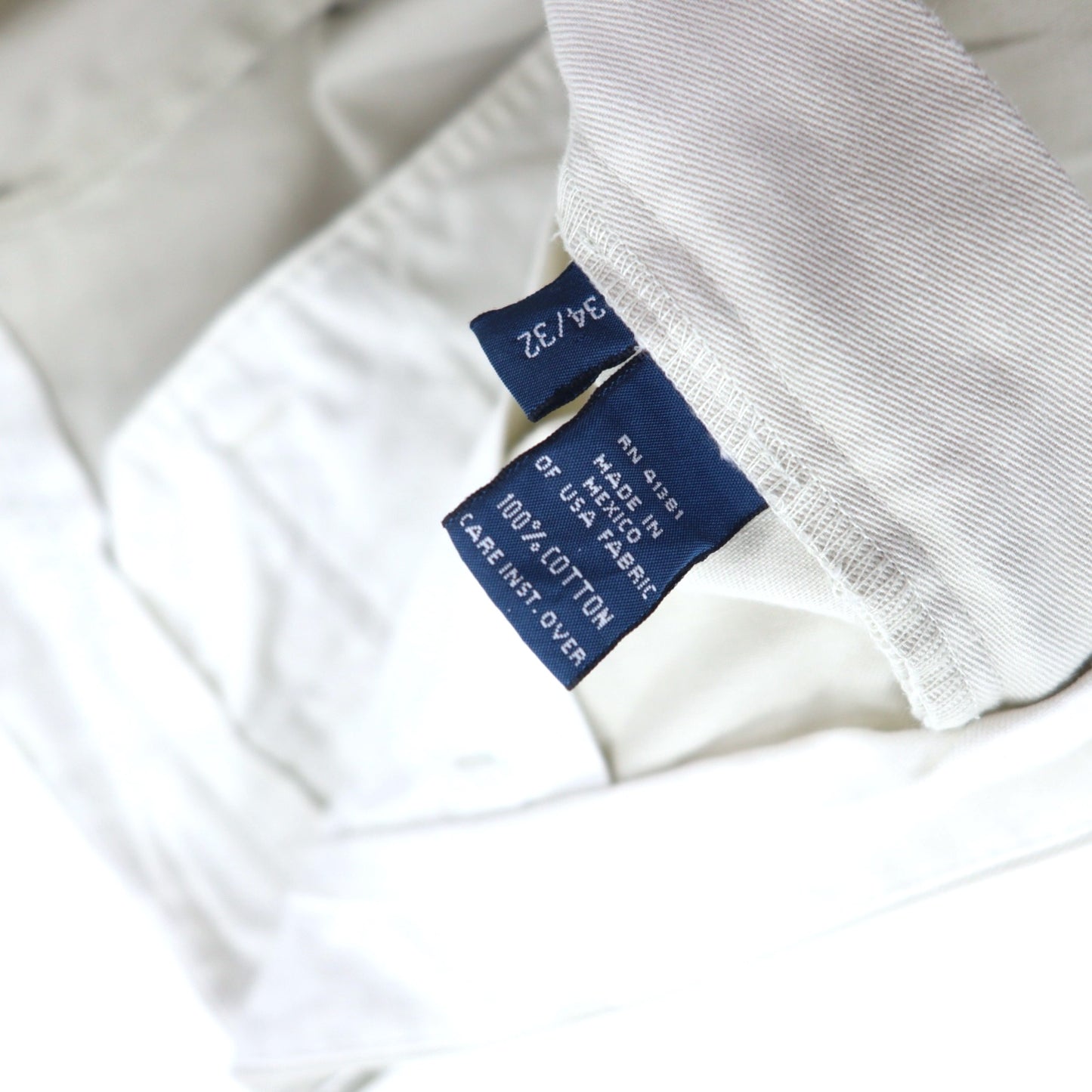 Polo by Ralph Lauren ポロチノ タック ワイド チノパンツ 34 ベージュ コットン ANDREW PANT メキシコ製