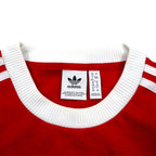 adidas originals long sleeve ringer t-shirt long T XOT red 3 stripes trefoil 3-STRIPES TEE game shirt ED7480
