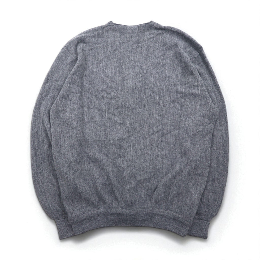 70s USA Vintage Acrylic Knit Cardigan JEFFLINKS 70年代 USA製 アクリルニット カーディガン XL グレー