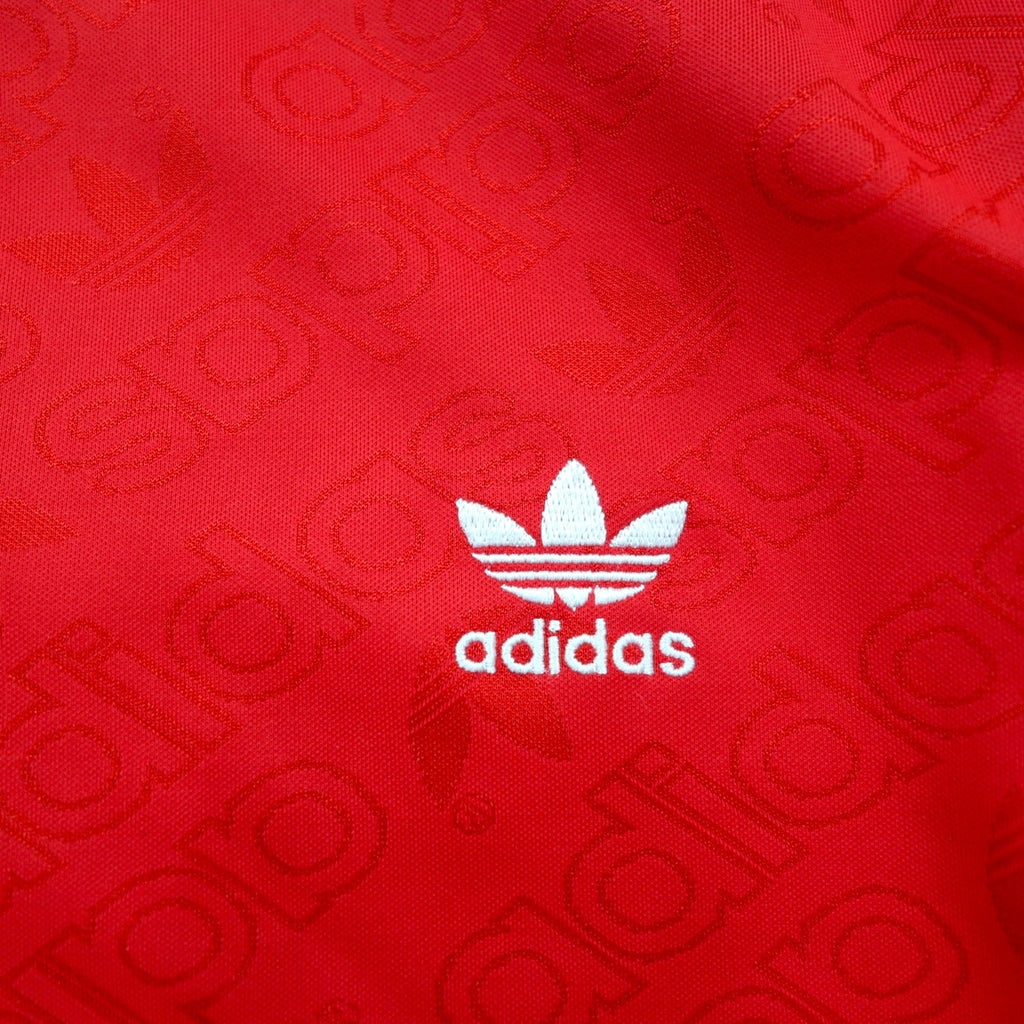 adidas originals long sleeve ringer t-shirt long T XOT red 3 stripes trefoil 3-STRIPES TEE game shirt ED7480