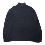 POLO RALPH LAUREN Half-Zip Sweatshirt, XL, Grey, Cotton, Small Pony Embroidery