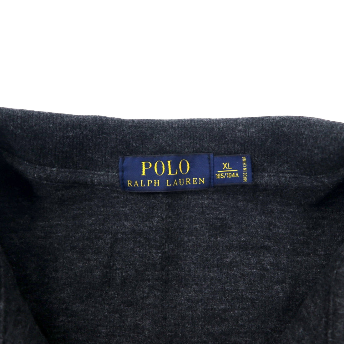 POLO RALPH LAUREN Half-Zip Sweatshirt, XL, Grey, Cotton, Small Pony Embroidery