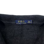 POLO RALPH LAUREN Half-Zip Sweatshirt, XL, Grey, Cotton, Small Pony Embroidery