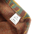 MASH Wool Leggings Tights S Brown Green All-over Pattern MS-0809WS-02C Made in Japan