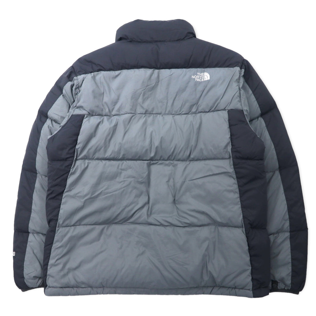 THE NORTH FACE Nuptse Down Jacket 550 Fill Power L Gray Nylon Logo Embroidery