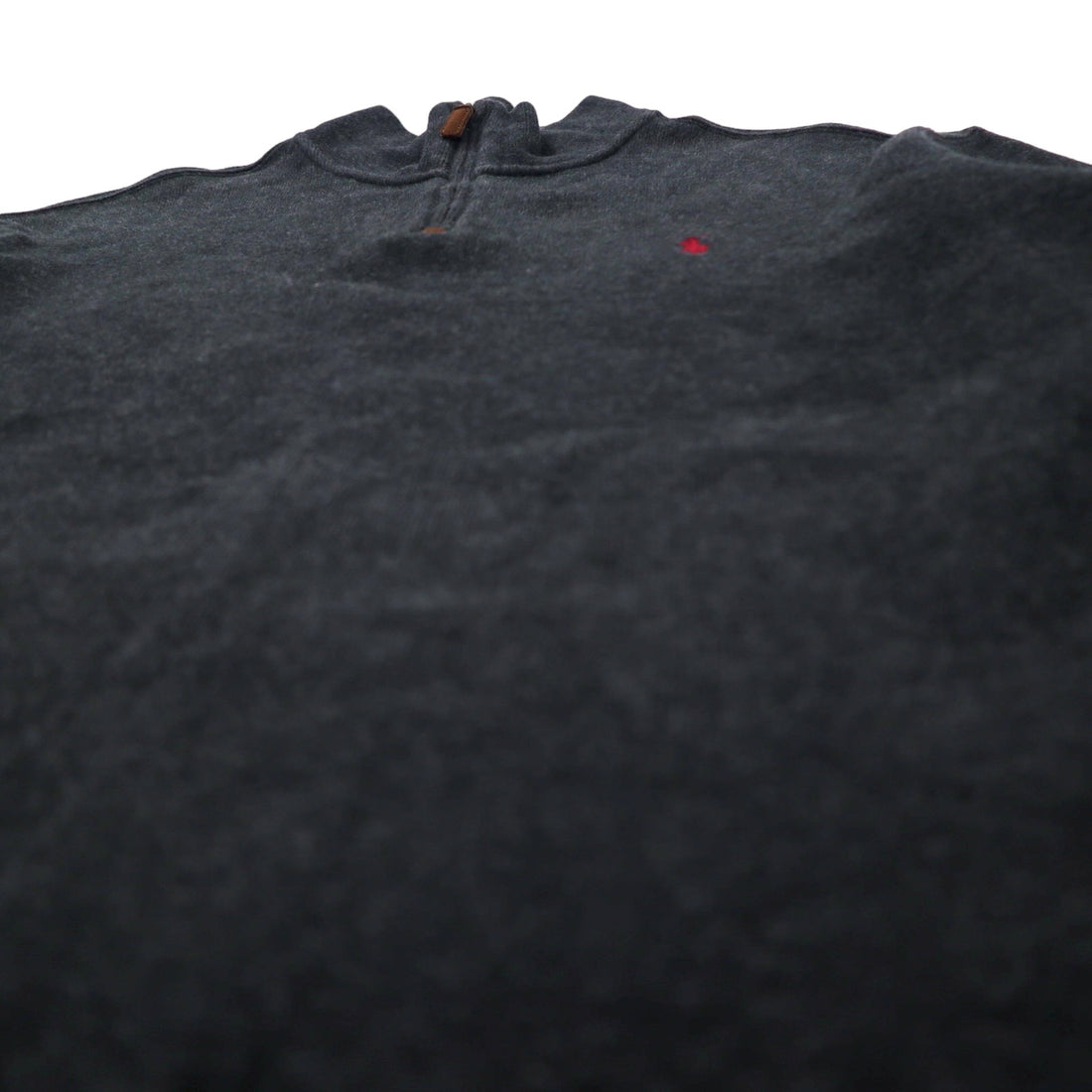 POLO RALPH LAUREN Half-Zip Sweatshirt, XL, Grey, Cotton, Small Pony Embroidery