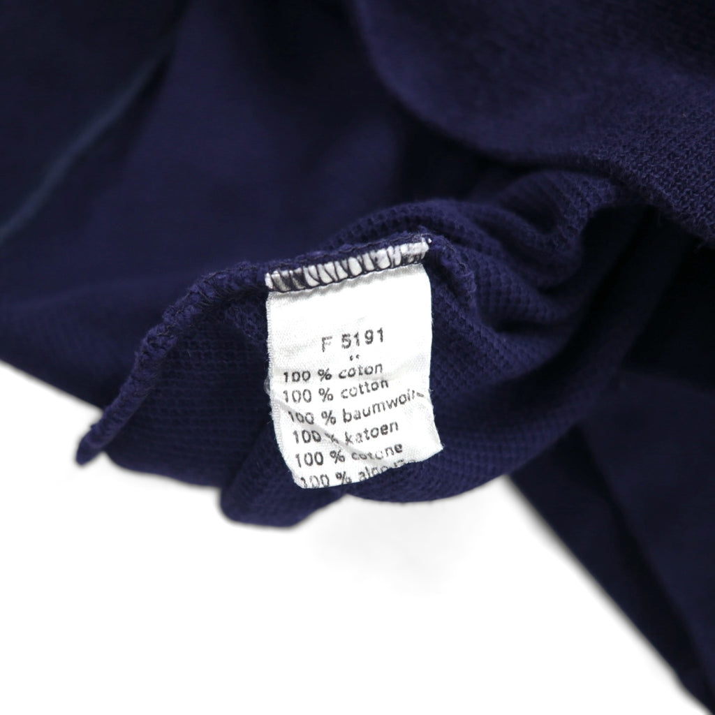 LACOSTE Pique Front V Sweatshirt, Size L, Navy, F5191, Designed in France