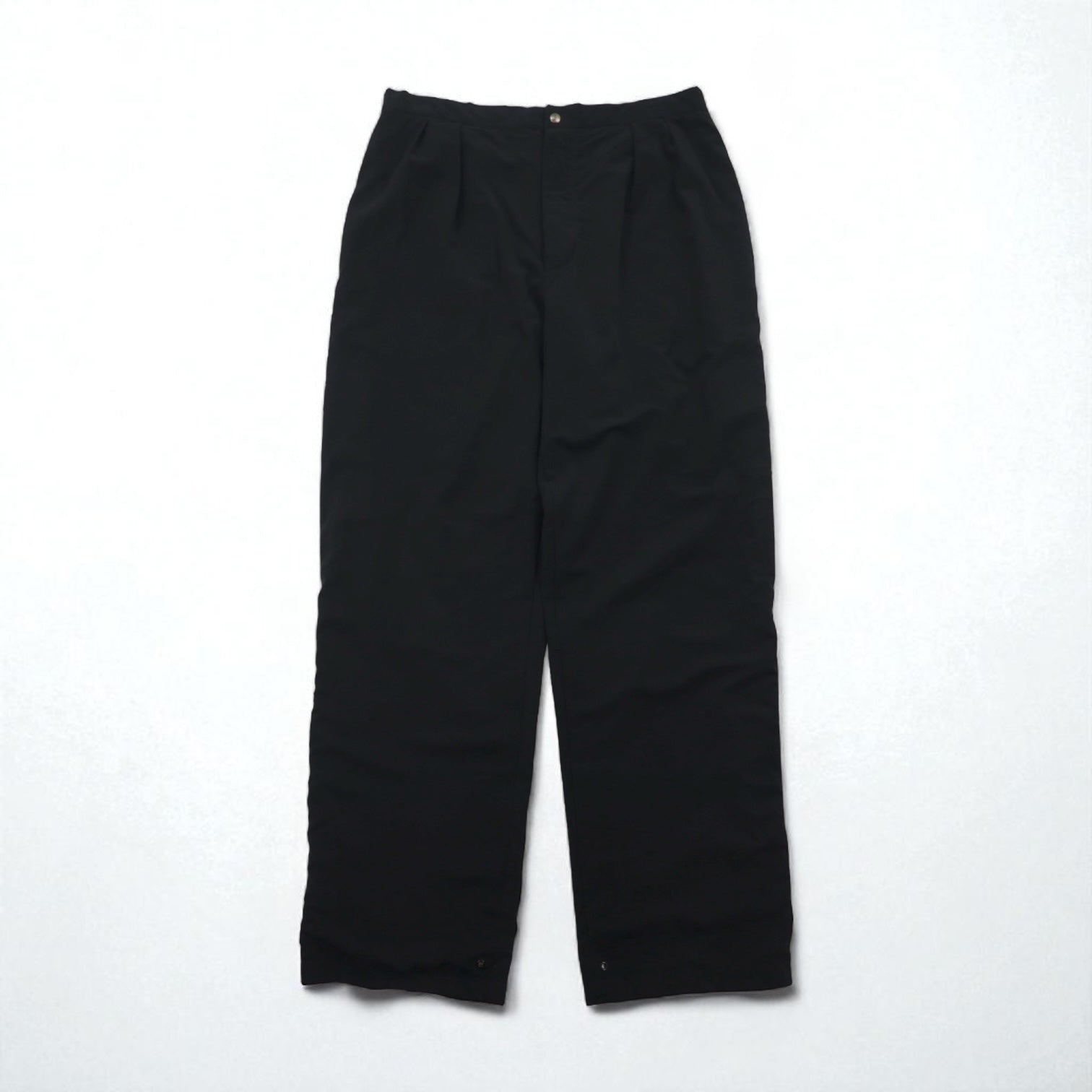 90s USA Vintage GORE-TEX Tourney Track Pants, Peach Skin Shell Jersey, Size 2XL, Black, Waterproof, GORE-TEX