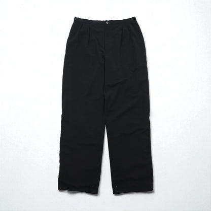 90s USA Vintage GORE-TEX Tourney Track Pants, Peach Skin Shell Jersey, Size 2XL, Black, Waterproof, GORE-TEX