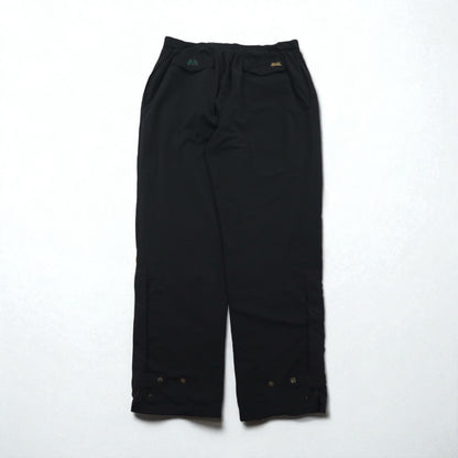 90s USA Vintage GORE-TEX Tourney Track Pants, Peach Skin Shell Jersey, Size 2XL, Black, Waterproof, GORE-TEX