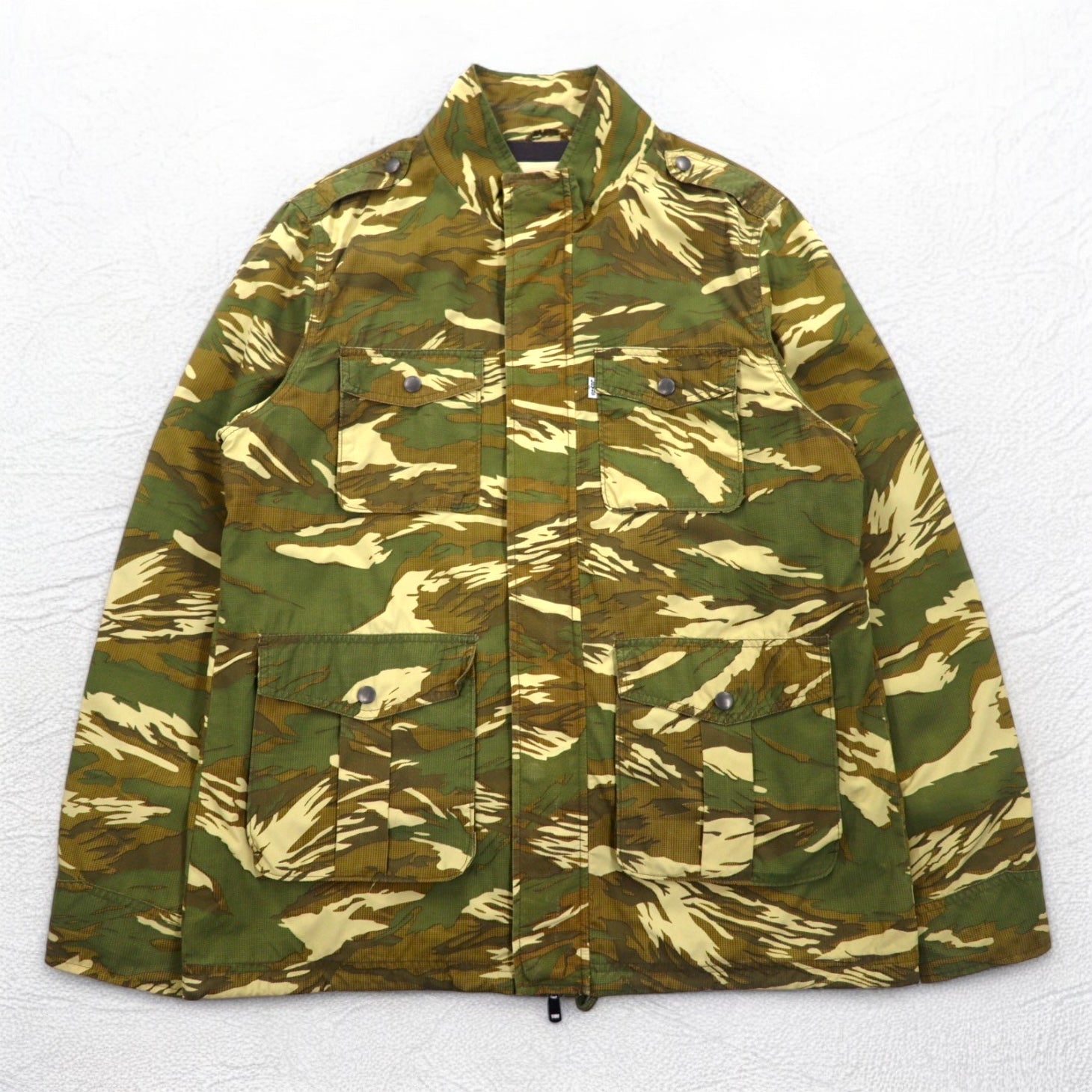 Levi's Tiger Camo Military Field Jacket L Khaki Nylon 47226-0001