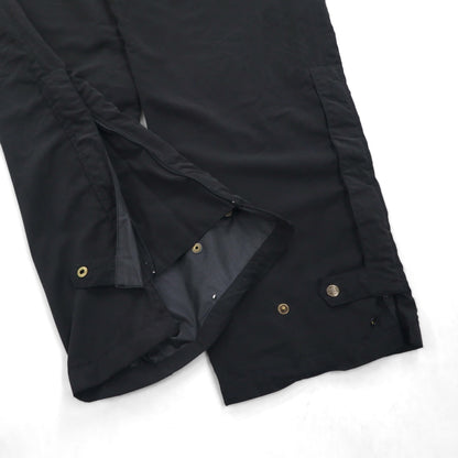 90s USA Vintage GORE-TEX Tourney Track Pants, Peach Skin Shell Jersey, Size 2XL, Black, Waterproof, GORE-TEX