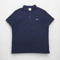 LACOSTE French design slim fit polo shirt, size 3XL, navy, cotton, pique, one-point logo, F7812, made in El Salvador