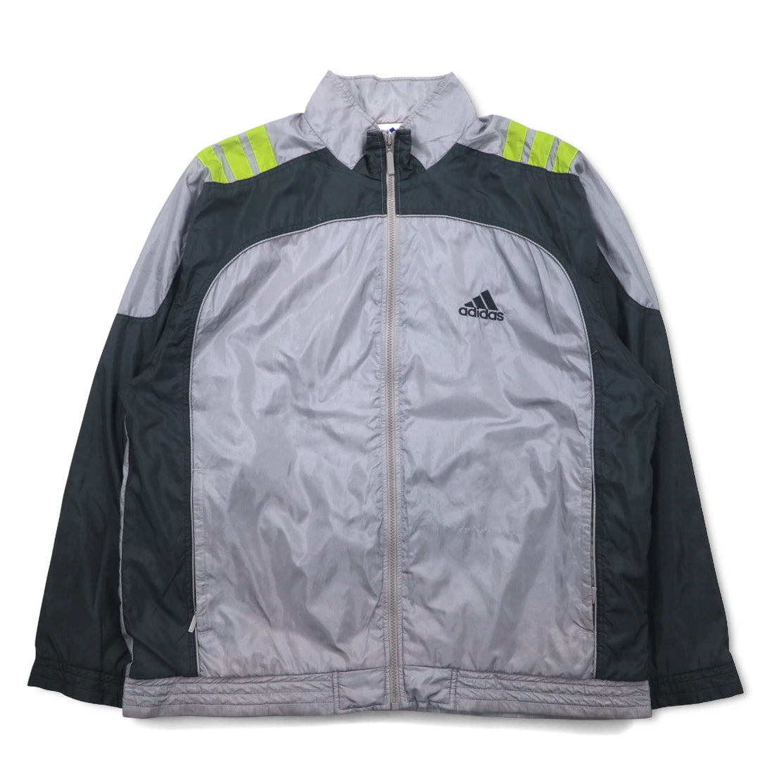adidas 00s 3-stripe nylon jacket track jacket jersey XL grey