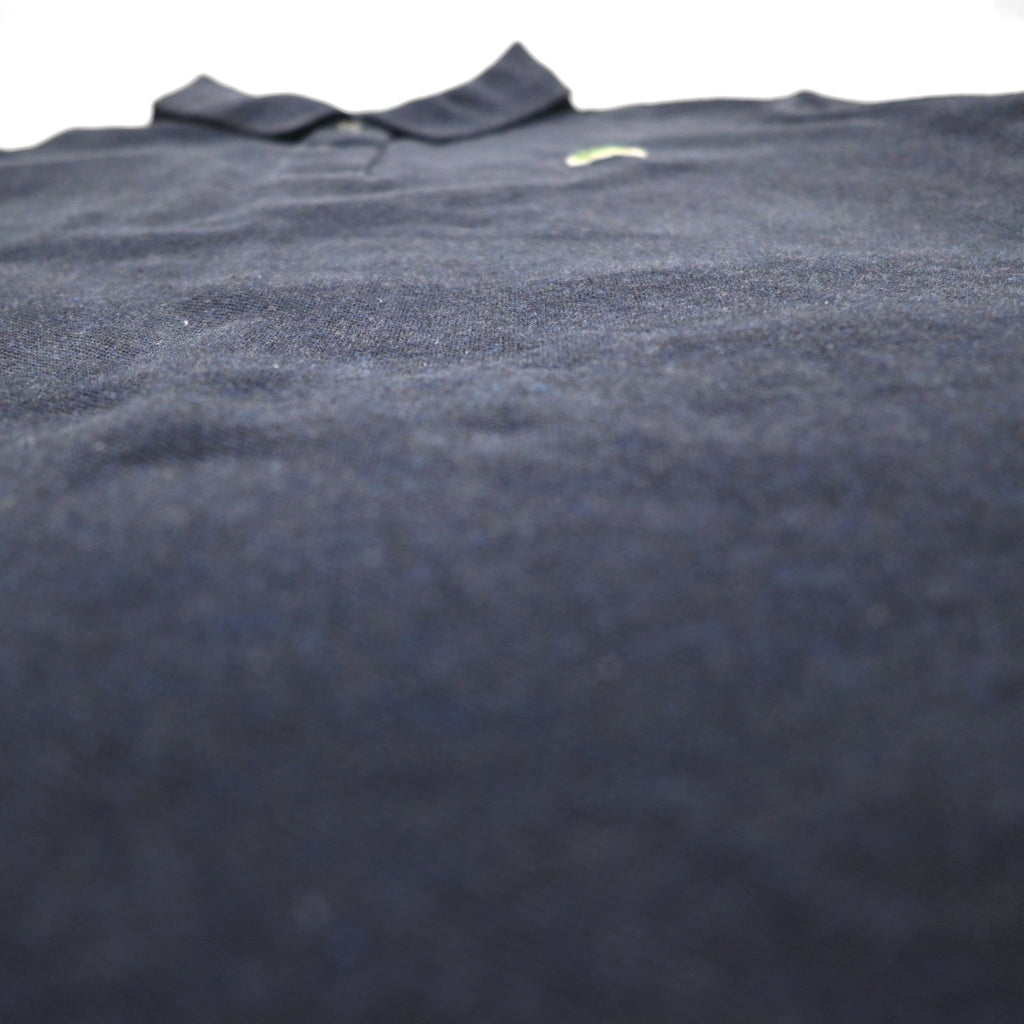 LACOSTE French design slim fit polo shirt, size 3XL, navy, cotton, pique, one-point logo, F7812, made in El Salvador