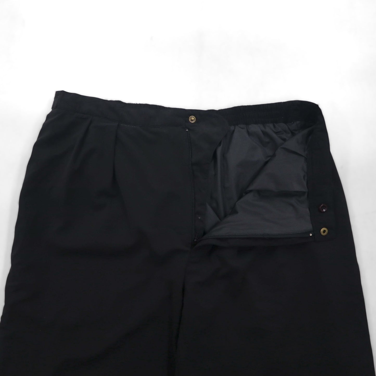 90s USA Vintage GORE-TEX Tourney Track Pants, Peach Skin Shell Jersey, Size 2XL, Black, Waterproof, GORE-TEX