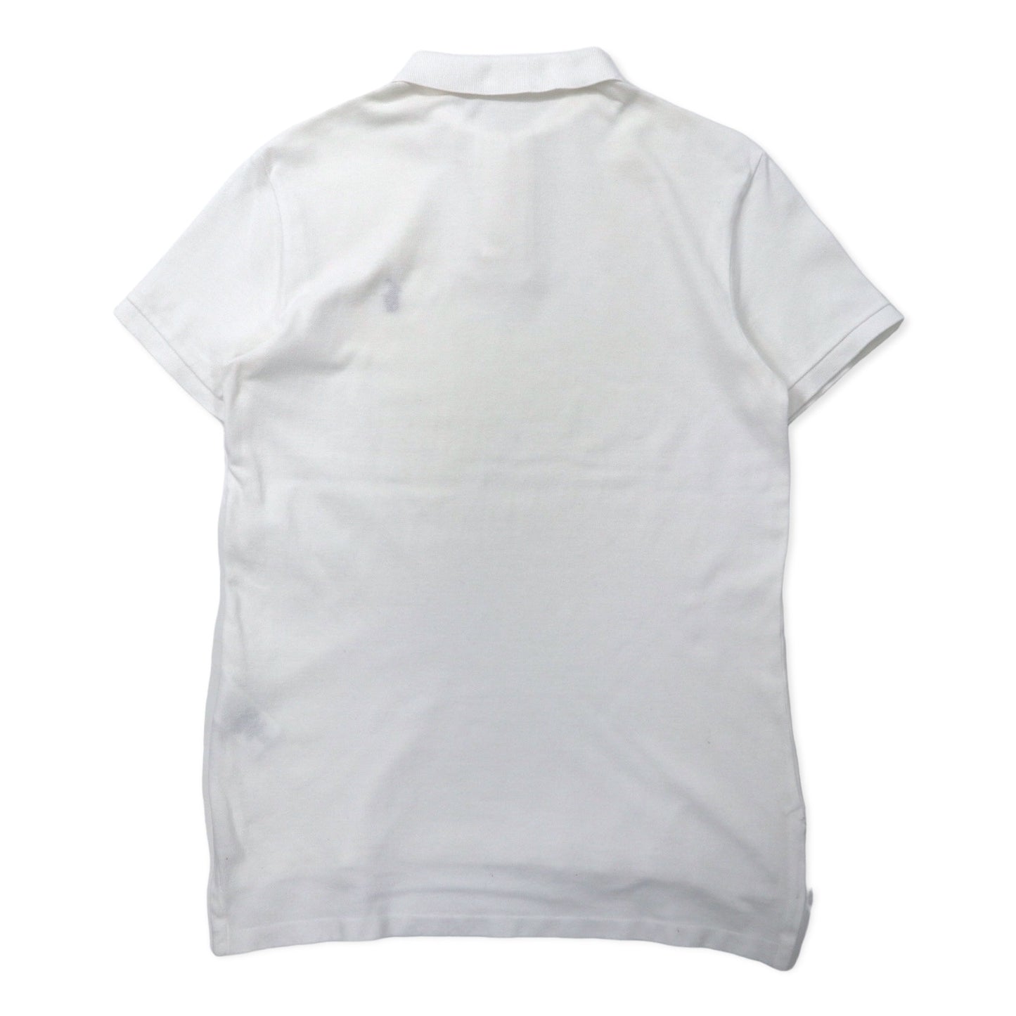 POLO RALPH LAUREN ポロシャツ 170 ホワイト コットン 鹿の子 スモールポニー刺繍