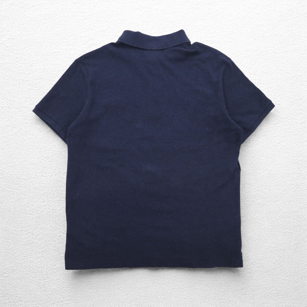 LACOSTE French design slim fit polo shirt, size 3XL, navy, cotton, pique, one-point logo, F7812, made in El Salvador