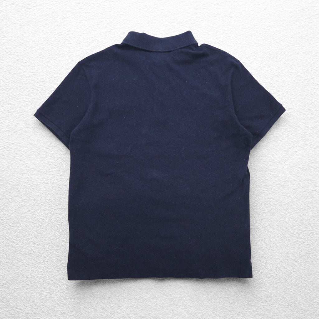 LACOSTE French design slim fit polo shirt, size 3XL, navy, cotton, pique, one-point logo, F7812, made in El Salvador