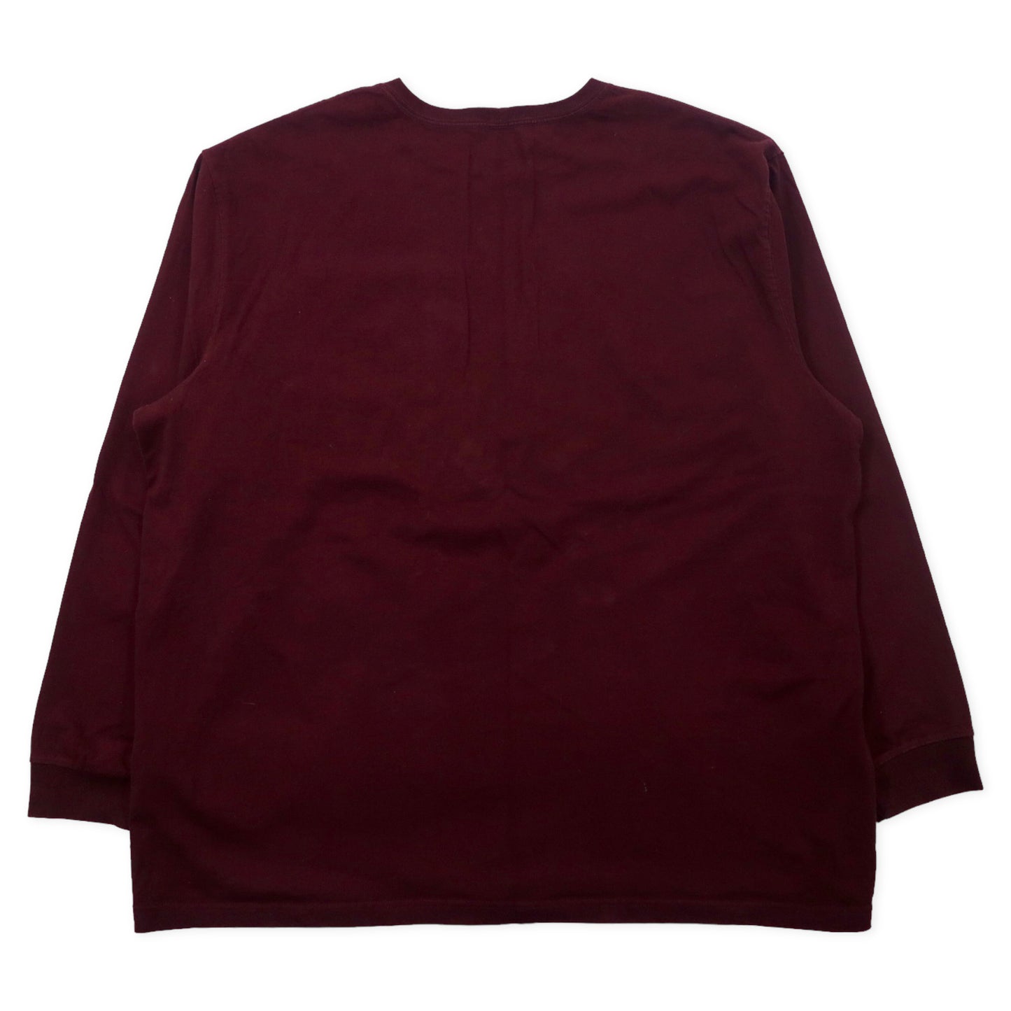 carhartt ロングスリーブ ポケットTシャツ 2XL ボルドー コットン ORIGINAL FIT ビッグサイズ