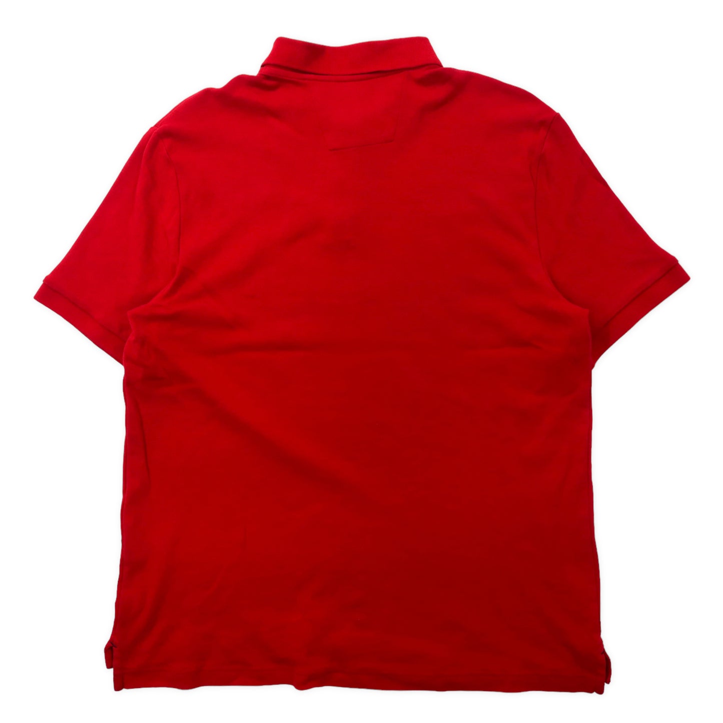 NAUTICA ポロシャツ L レッド コットン ワンポイントロゴ