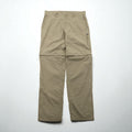 THE NORTH FACE Outdoor 2-Way Convertible Cargo Shorts, Size L, Beige, Waterproof Ripstop, Zippered Hem, Slit, A3YH, US Design