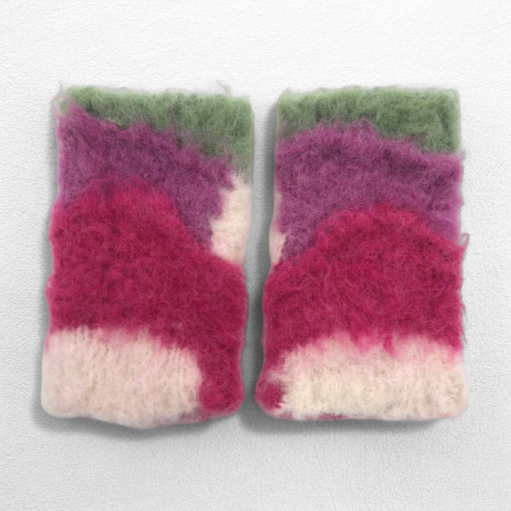 BLACKMEANS モヘア アームウォーマー ピンク b945-78TKN28-1