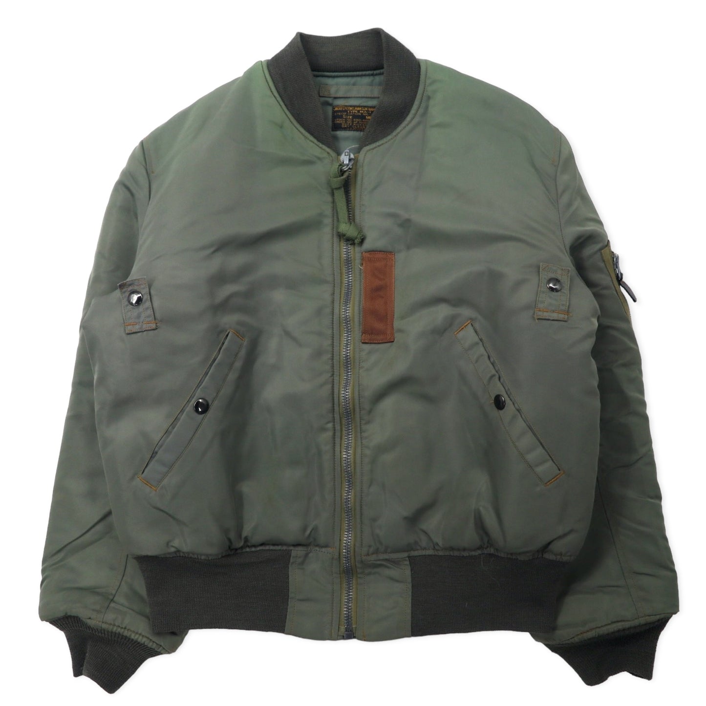 BUZZ RICKSON MA-1 Flight Jacket M Khaki Nylon U.S. Airforce 8310-485900-441  – 日本然リトテ