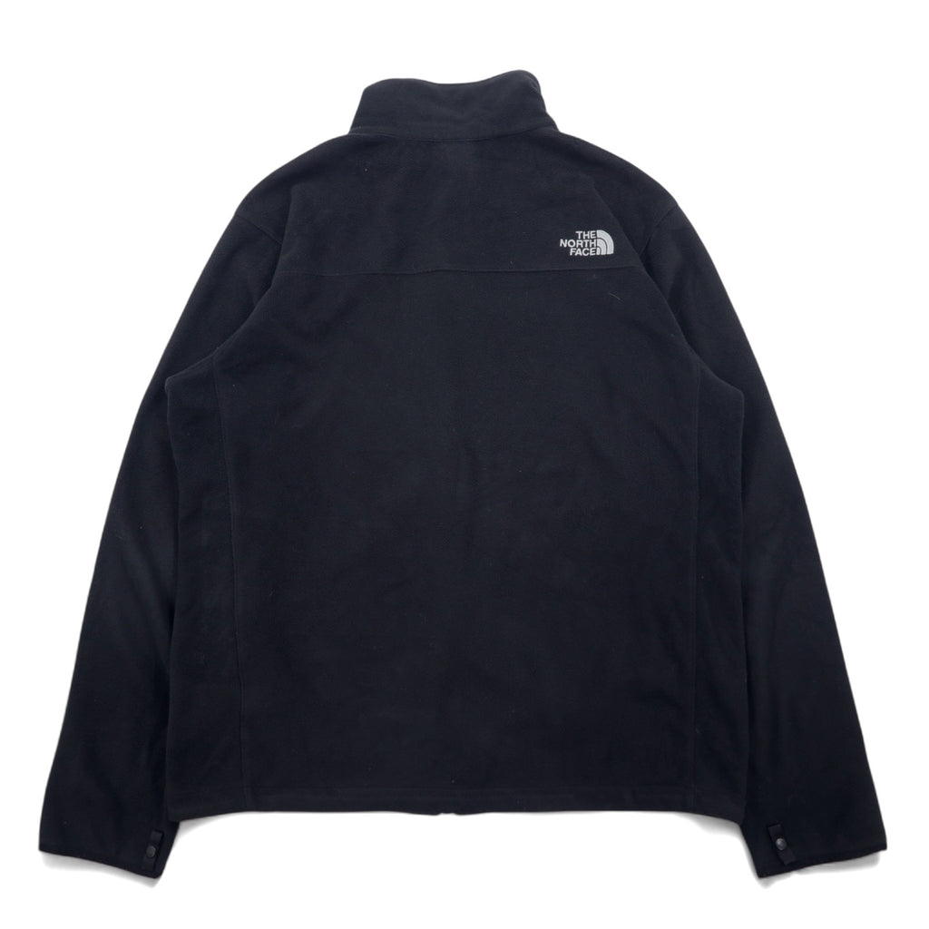THE NORTH FACE ポーラテック POLARTEC フリースジャケット L ブラック ポリエステル ロゴ刺繍 ドローコード